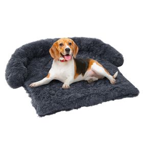 Machine Washable With Movable Lid, Pet Indoor Sofa Cushion (Option: 43x41x7inch-Dark Grey)