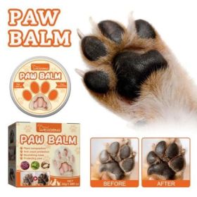 Natural Plant Formula Pet Paw Balm For Cats And Dogs, Softens Dry Paw Pads, Lick-Proof, 1.7 Oz Paw Balm (Option: One box)