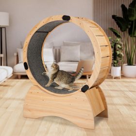 Cat Exercise Wheel -Running (Option: Wood color)