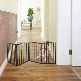 Pet Gate,Dog Gate For Doorways,Stairs Or House,standing, Folding,Arc Wooden (Option: Gate)