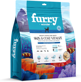 FURRY WONDER Freeze Dried Dog Food, Turkey & Chicken, 16 oz, Grain-Free, High Protein, Complete Meal or Topper, Immune Boost, USA Made (Flavor Name: Skin & Coat Vitalize)